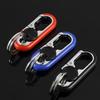 Мужской брелок-крючок, металлическая пряжка, уличный карабин, инструмент для альпинизма, двойное кольцо, открывалка для пивных бутылок, кольцо для ключей, автомобильные аксессуары