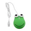 USB-мышь с проводом, милая, для детей, эргономичный дизайн, форма зеленой лягушки, проводная компьютерная мышь для ноутбука, ПК