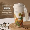 Lily of the Valley Stainless Steel Insulated Coffee Cup - Double-Wall, Luxurious, Lightweight Design