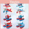 Прочная пластиковая модель самолета игрушка мультяшный пляжный самолет истребитель времен Второй мировой войны вертолет красный/синий
