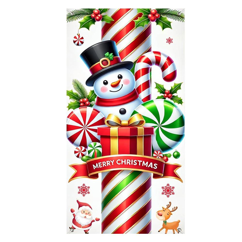 Door Hanging Christmas Door Banner Atmosphere Arrangement Window Sign Banners Door Frame