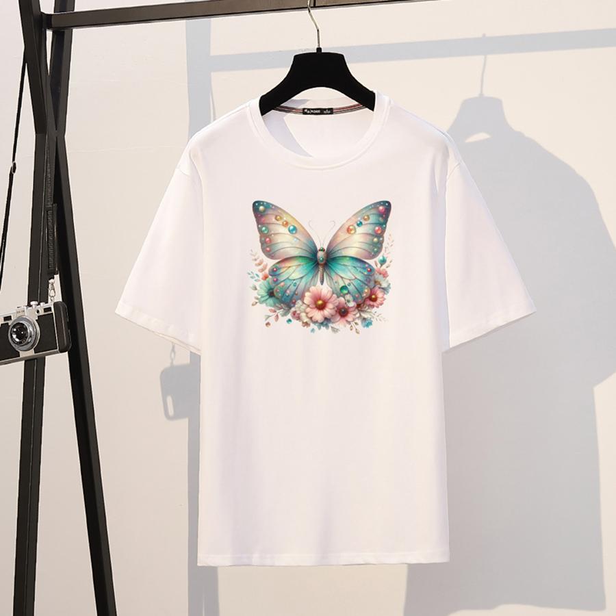 Футболка для девочек, термонаклейка, теплопередача, сделай сам, моющиеся, новые аксессуары для одежды, нашивки для одежды, горячая слеза