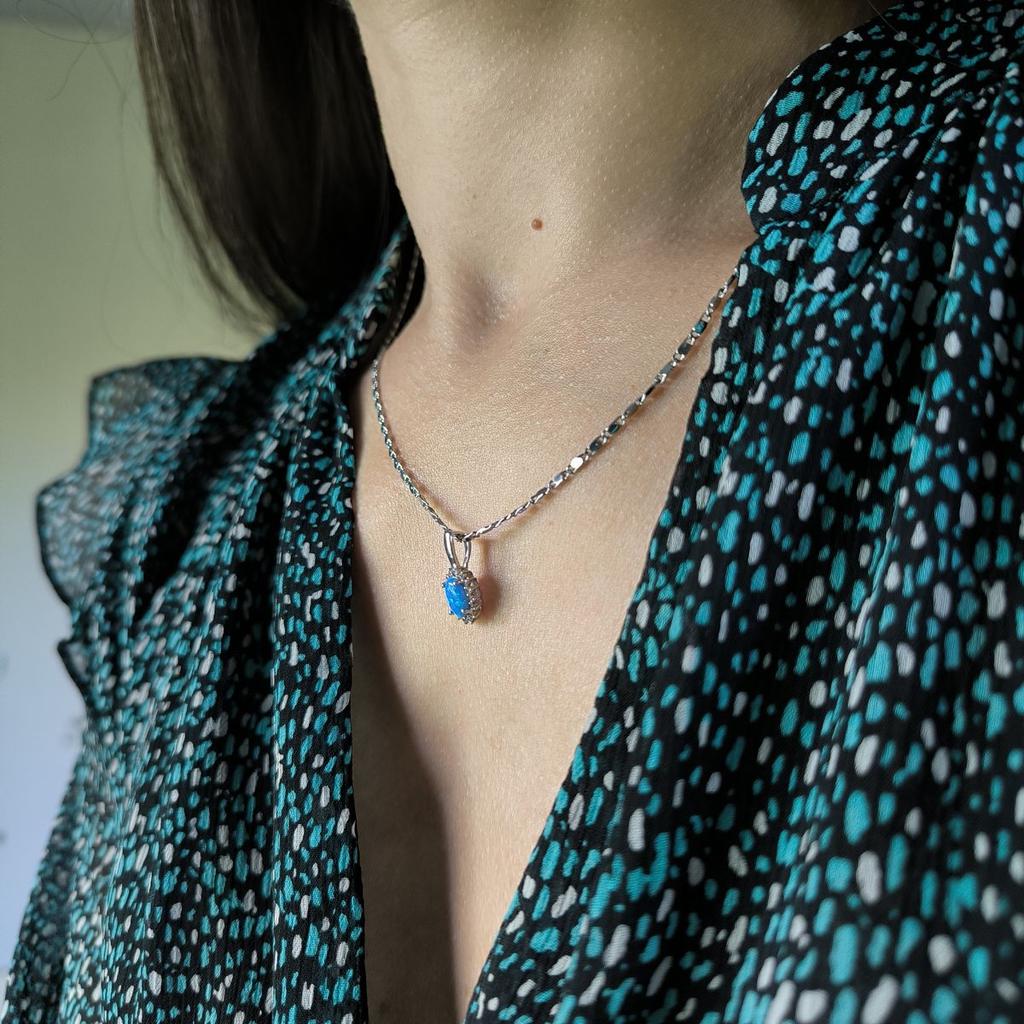 Silver Pendant with Opal 0.459ct (2192367)