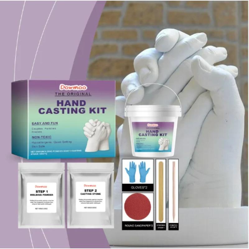 Couple Handmade Casting Molding Sculpture Supplies Hand Mold Kit For Couples DIY Handprint Sculpture Statue Tool Accessories