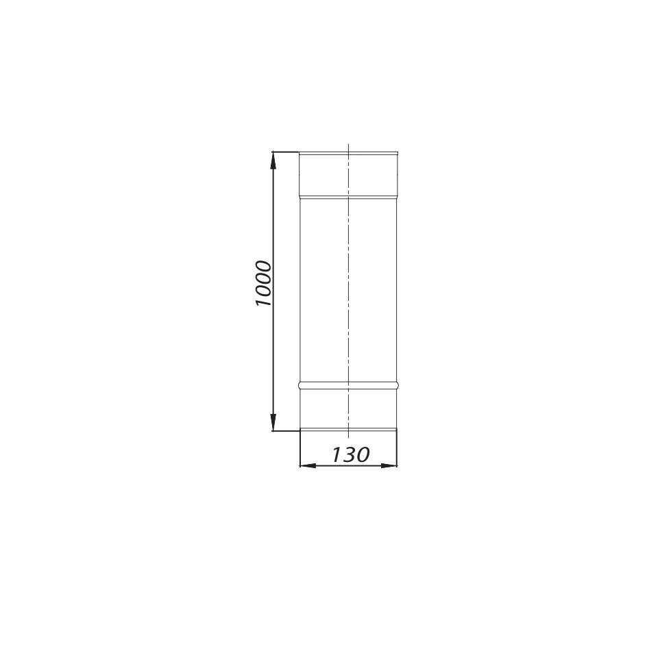 ADAM GAS/EW Pipe fi 130 1m