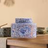 Elegant Porcelain Tea Canister with Lid - Stylish Storage Jar for Home Decor