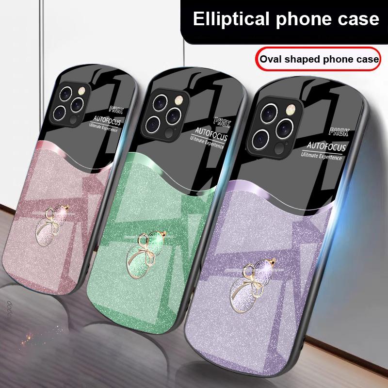Градиентный тыквенный чехол из стекла для iPhone 16 Pro Max 15 Pro 14 13 12 Mini 11 XS Max XR 7 8 Plu SE 2022