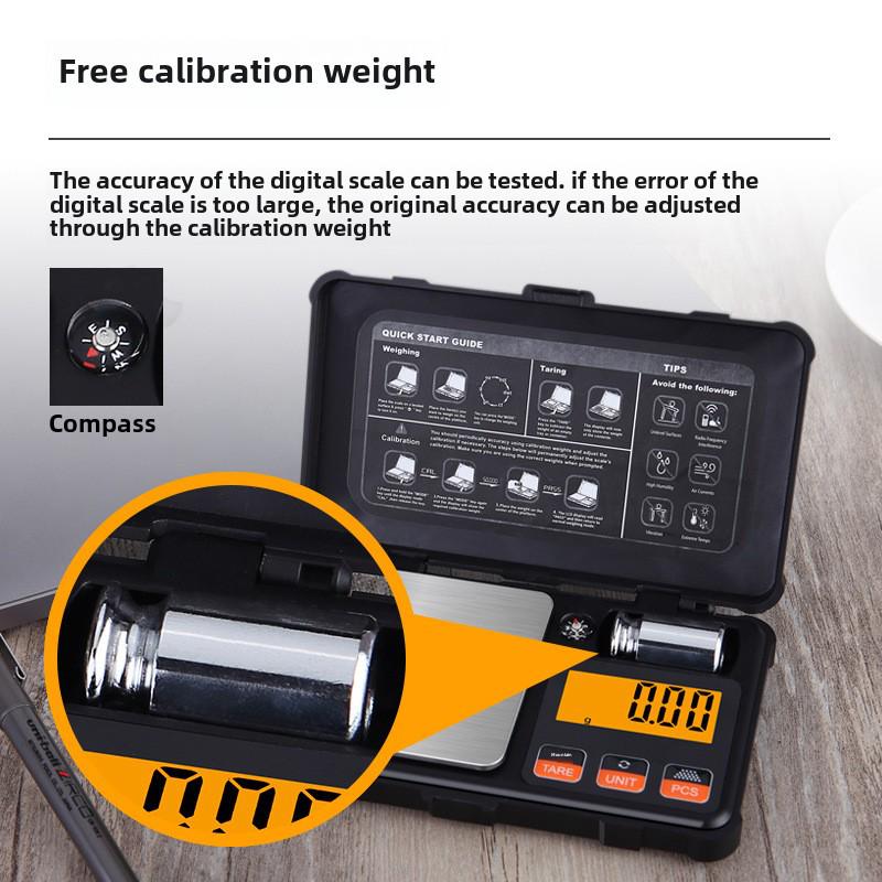 Портативные мини-ювелирные весы с точностью 0,01 г для выпечки и медицины
