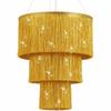 3-Tier Pendant Light Ornament Hand Woven Stage Decoration Tassel Ornament  Hotel Decorations