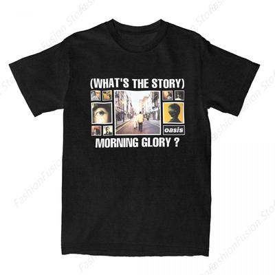 Смешная футболка O-Oasis Rock Band для мужчин, хлопковая футболка с круглым вырезом, классическая футболка Y2K с коротким рукавом, летняя одежда для повседневного ношения