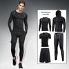 Men's High Elasticity Quick-Dry 5-Piece Fitness Set: Tights, Pants, Running & Training Gear