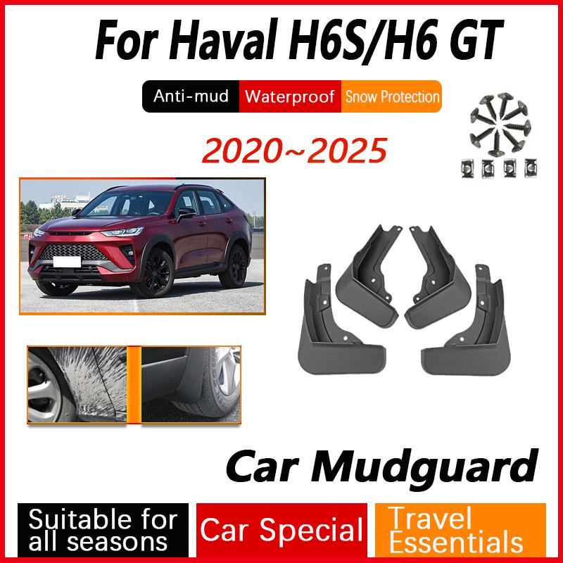 Car Wheel Fenders Fit For Haval H6S H6 GT 2024 2025 Anti-splash Mudguards Splash Guards Mudflaps Auto Accessories