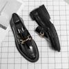 Men Casual Business Dress Shoes Stylish Elegantes Casual Leather Loafers Lace-Up Office Low Heel Shoes Men Outdoor Driving  Shoe