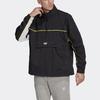 Adidas Originals Trefoil Stand Collar Pullover Track Jacket Men Jackets Black FM2272