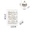 6x Christmas Ball Ornaments Decorative Xmas Balls Baubles 6cm Christmas Tree Hanging Ornaments for Wreath Garland Home Indoor
