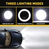 Universal 2Pcs 3.5" Round Projector LED DRL Halo Angel Eyes Fog Lights Lamp