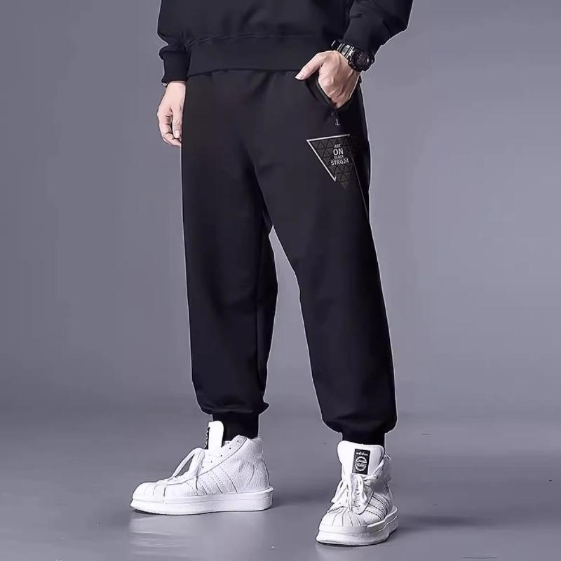 Трендовые мужские брюки оверсайз свободного кроя с прямыми штанинами и широкими штанинами, повседневные эластичные спортивные брюки с драпировкой