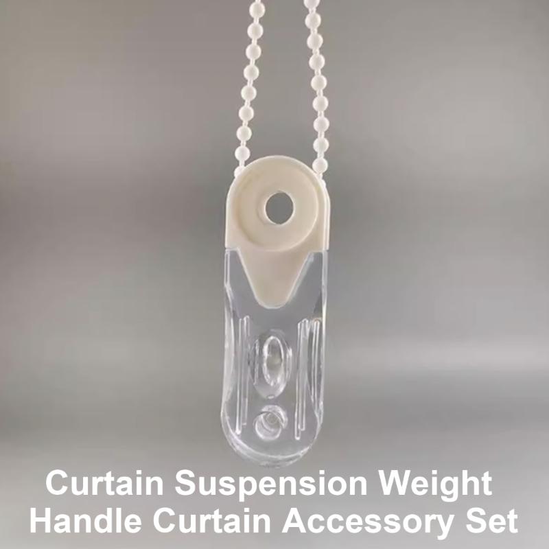 Pack of 8 Venetians Blind Cord Handle, Transparents Plastic Pull Bead Pendant for Roller Shade and Curtains