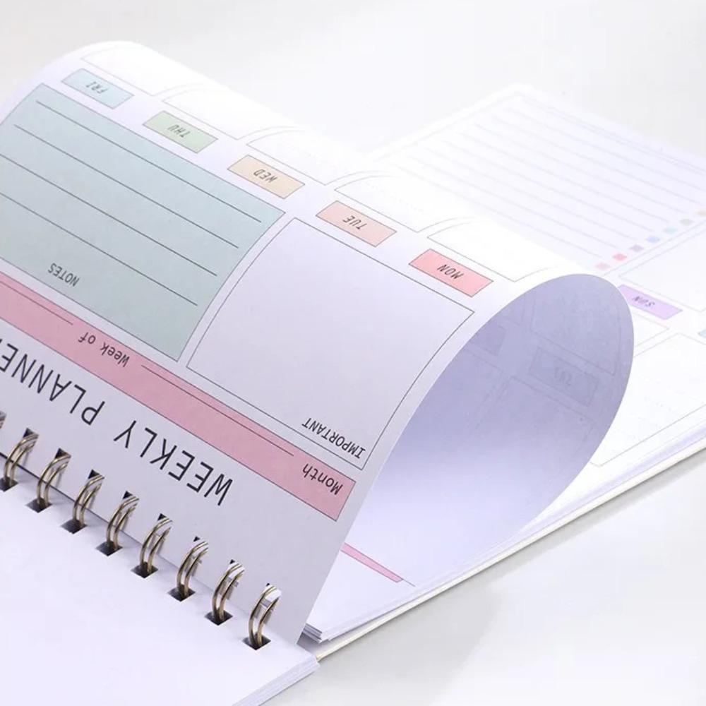 Plan Book To Do List Notebook Stationery Weekly Planner Notebook Schedule Book  Daily Plan