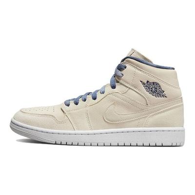 Женские кроссовки Air 1 Mid SE Sanddrift White Summit-White Midnight-Navy DM9126-104