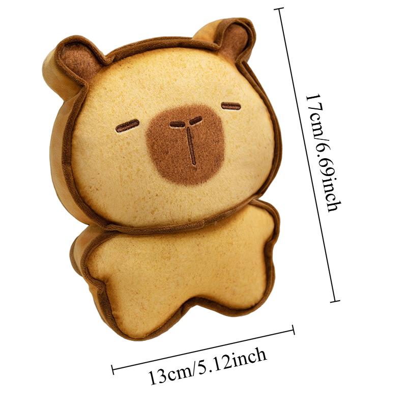 17/30 см тост капибара плюшевая игрушка имитация капибара аниме пушистые игрушки милые мягкие чучела животных брелок кукла подарки для детей