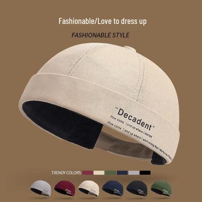 Унисекс Хип-хоп Кепка-дыня без козырька с принтом букв - Ретро Яппи Стиль