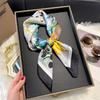 Light Luxury 70 Small Square Scarf High-End Sense Simulation Silk Scarf Women'S Small Scarf Ethnic Headscarf Scarf