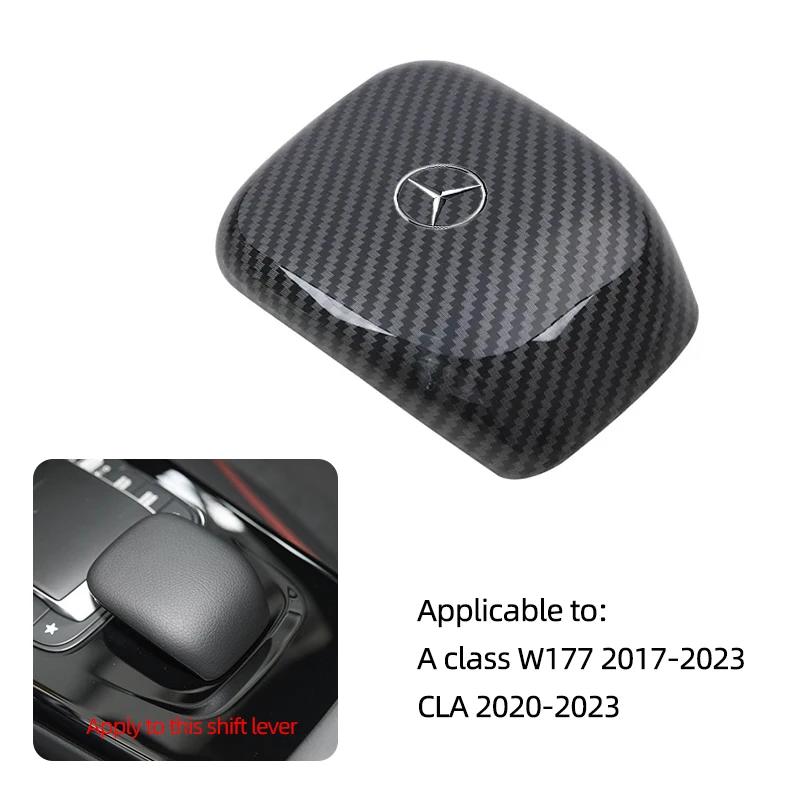 QCM3 Hot New Carbon Fiber Car Shift Lever Cover Sticker Decorative Accessories For Mercedes Benz AMG W203 W206 W220 W205 W211 W212 W