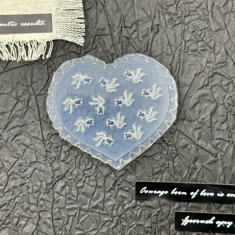 Rose Flower Butterfly 3D Silicone Nails Mold Tulip Nails Templates Diy Nail Art Decor Soft Stamping Mold Manicure Design Tools