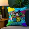 Наволочка для подушки Teen Titans Go Плюшевая ткань Мягкая Двусторонний принт Чехол для диванной подушки Чехлы для декоративных подушек