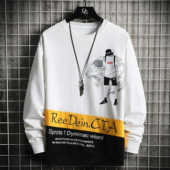 Мужской осенний повседневный спортивный костюм в корейском стиле – модный комплект из двух предметов для подростков и студентов