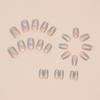 Французские накладные ногти Nials Long Almond Ballerina и Square Press on Nails Маникюр Типсы для ногтей для женщин