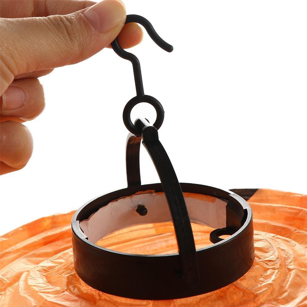 DIY Folding Paper Lanterns With Handle Halloween Pumpkin Lantern Halloween Lantern Party Pendants