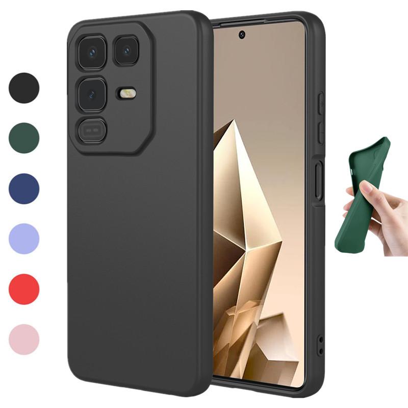 Гибкий чехол из жидкого силикона для Infinix Note 50 Pro 4G Pro+ Plus 50s 50x 5G Защитная крышка Бампер Fundas Coque