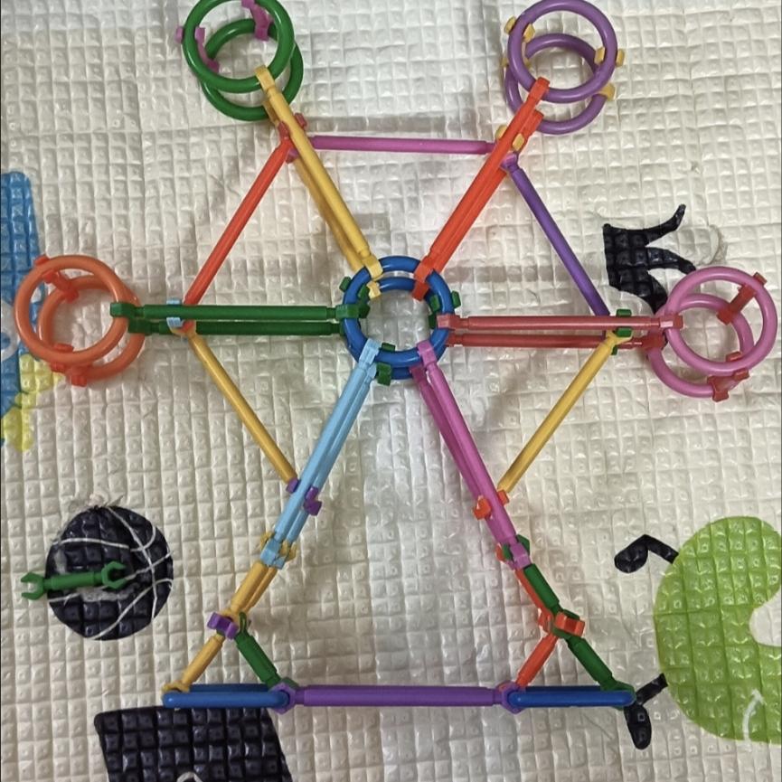 Детские DIY блоки из соломинок, STEM образовательные волшебные палочки, креативные взаимозацепляющиеся строительные игрушки для малышей