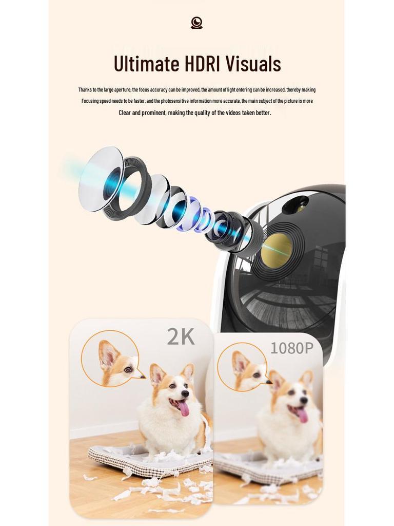 V380 Dual-Lens WiFi HD Smart Indoor Surveillance Camera