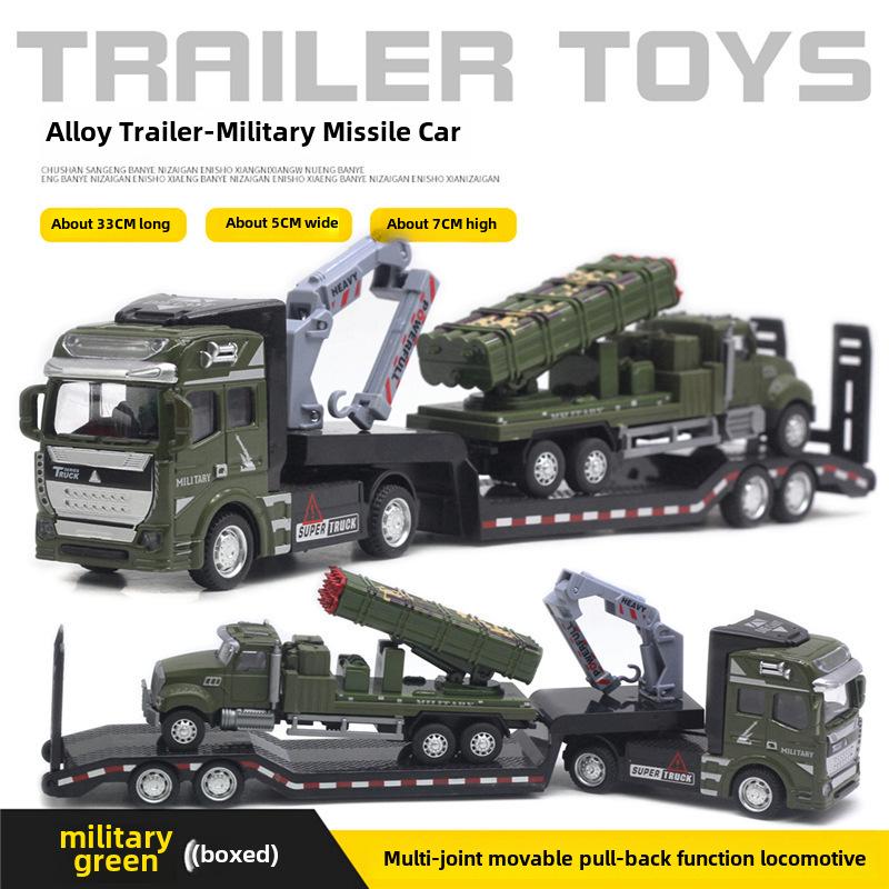 Трансграничный сплав большой инженерный транспортный грузовик тягач модель игрушка для мальчиков с английской упаковкой