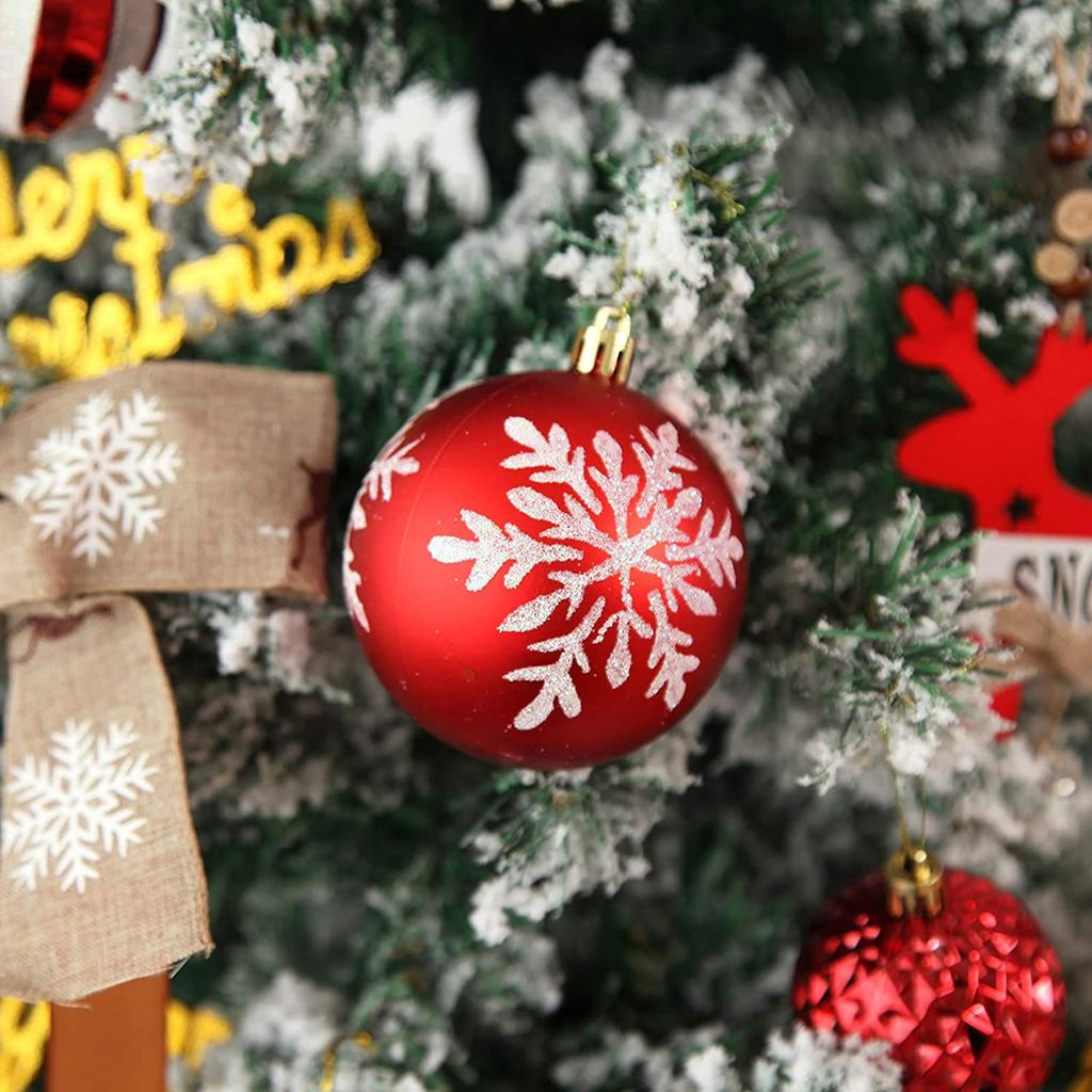 42 шт. Рождественские шары, безделушки, украшения для рождественской елки, подвесные украшения, декор
