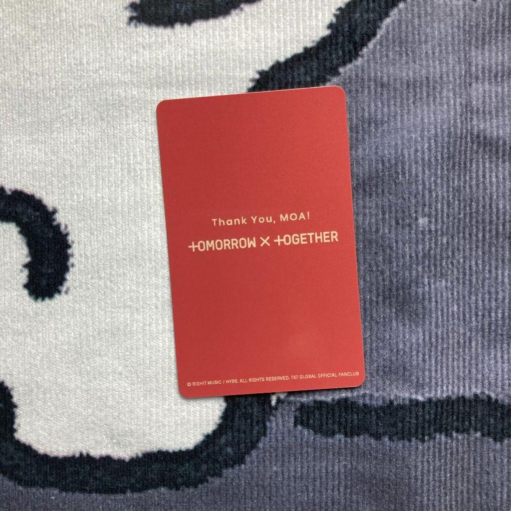 [USED] TXT MOAZONE FC Exclusive Trading Card (1 Piece) Beomgyu