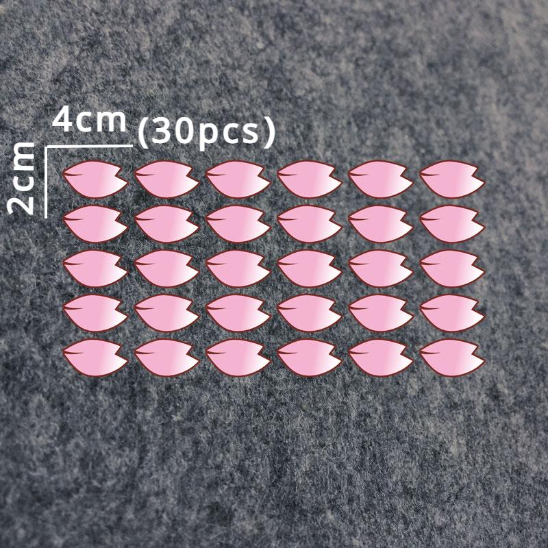 Spring Sakura Car Stickers for Auto Window Bumper Decals Waterproof Bike Tube Stickers Motorcycle Helmet Flowers Decoration