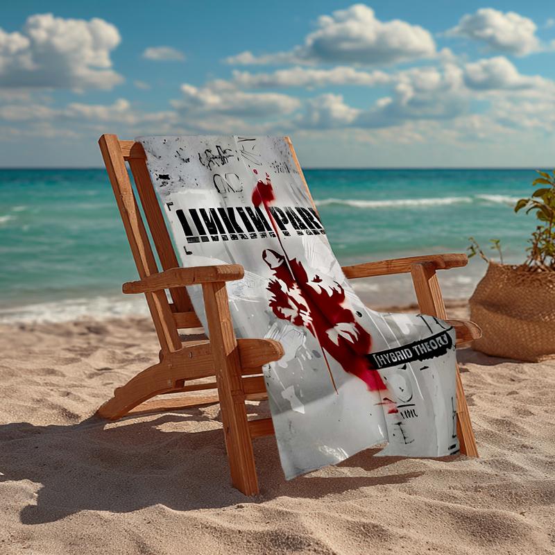 Linkin Park Fashion Beach Towel: Ideal for Summer Adventures Soft, absorbent and quick drying suitable for swimming and bathing