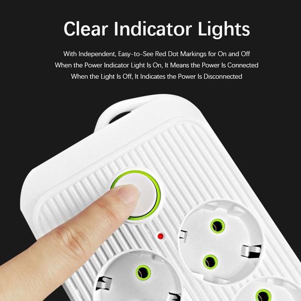 1 шт. портативный удлинитель с вилкой европейского стандарта, 3/6 широко расставленных розеток с 5 портами USB (1 USB-C), Удлинительная розетка для дома в общежитии Travel Office