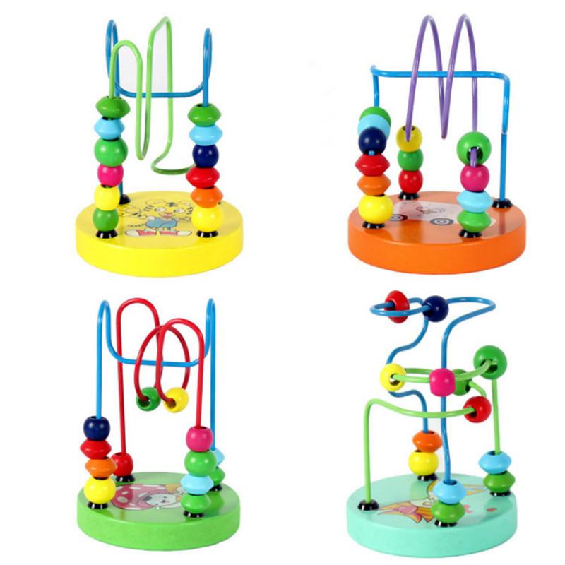 Children's Toys Baby Doll Kids Educational Toy Beads String of Beads Game Mini Around Animal Chassis