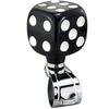 Lunsom Dice Handle Spinner Car Steering Parts Control Turning Helper for Universal Cars (Black & White)