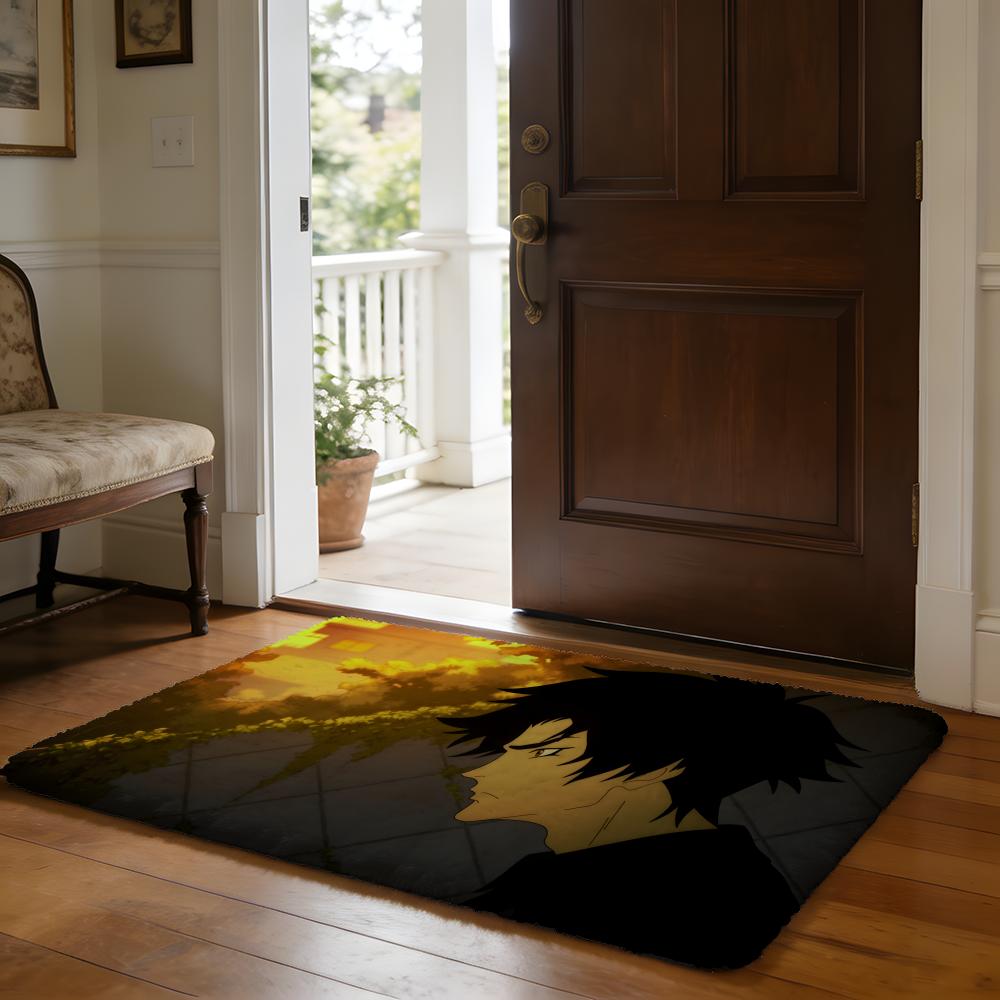Floor Mat Soft Flannel Rug Non Slip Absorbent Mat for Bathroom Bedroom Home Decor Anime D Devilman C Crybaby