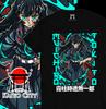 Summer Anime Printed T-shirt Men's Women's Japanese Cartoon T-shirt Casual Overszied Y2k Heavy Cotton Hip Hop Men's Clothing Tee
