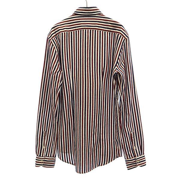 Unused BRIAN DALES Made In Italy Stripe Long Sleeve Shirt Men's Used