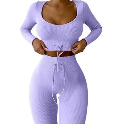 Спортивный костюм Укороченный топ с высокой талией Дышащий спортивный костюм без усадки для фитнеса