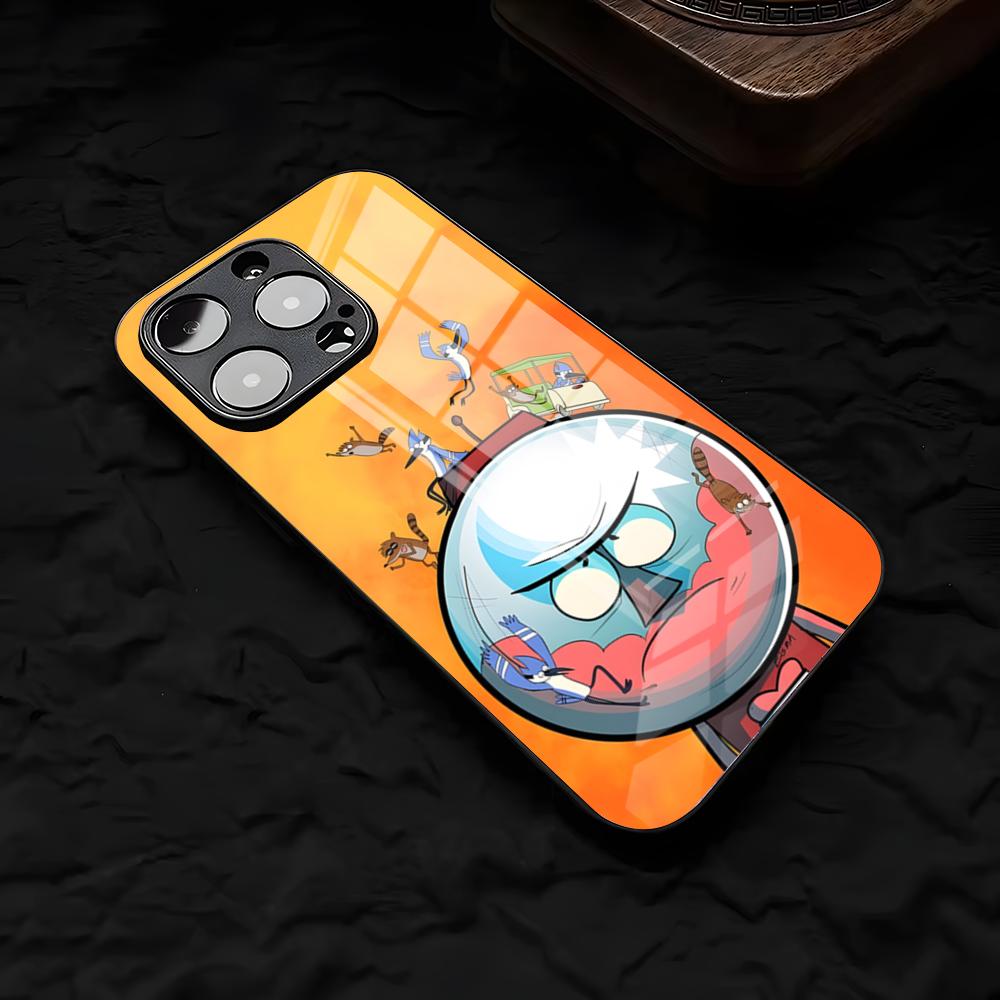 R-Regular-S-Show SEPhone Case For IPhone 17 Air 16 E Pro Max 15 14 13 Mini 12 Pro 11 Max Plus Black Glass Cover
