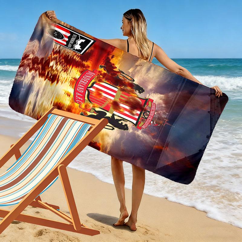 Sunderland Beach Towel, Large Soft Quick Dry Towel for Beach Camping Swimming